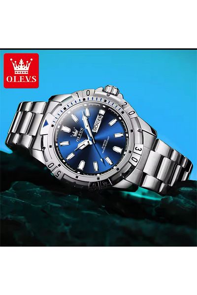 OLEVS 42 mm Stainless Steel Luxury Men's Wristwatch
