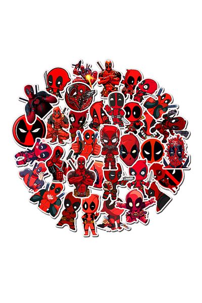 Choice 35pcs 35pcs Disney Deadpool Stickers Movie Anime Marvel Book Laptop Motorcycle Kawaii Cartoon Graffi
