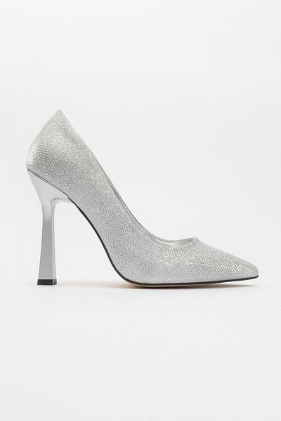 CCWAY AYAKKABI Pantofi stiletto pentru femei Noltali argintii - SIM