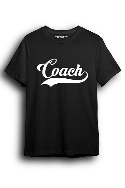 TOP GLORY Μπλουζάκι Coach Printed - CCH4004