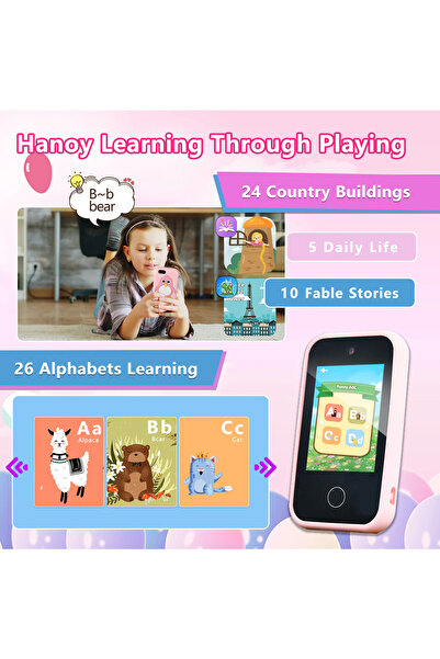 Dynego Çocuklar İçin Akıllı Telefon Kameralı Eğitici Oyuncak – Selfie, MP3 Çalar ve Müzikal Eğlence