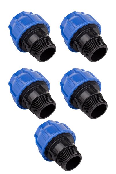 ARANGÜL Coupling Pipe Connection Male Adapter 32X1" - 5 Pieces