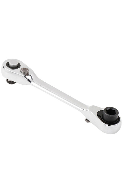 Choice1 مفتاح ربط STONEGO صغير مزدوج الرأس بسقاطة مقاس 1/4 بوصة ومقبس ومفك بر...