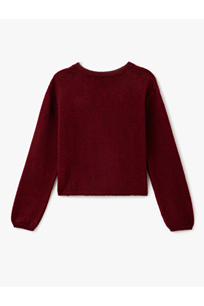 Koton Basic Knitwear Cardigan Crew Neck Button Long Sleeve Soft Textured