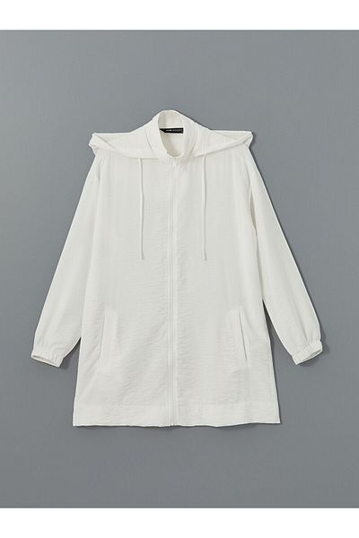 LC Waikiki New Season Hooded Plain Oversize Women's Tunic - S5G131Z8