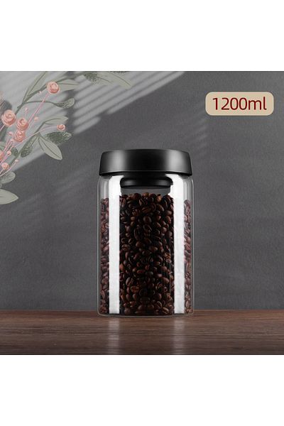 Choice 1200ml Gianxi Vacuum Sealed Jug Coffee Beans Glass Airtight Canister Food Grains Candy Keep Fresh St