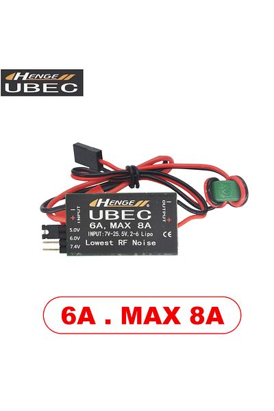 Choice 1pc 6a Ubec Henge Ubec 4a/6a/8a/12a Output 5v/6v/7.4v Inport 7v-25.5v 2-6s Lipo Battery Switch Mode