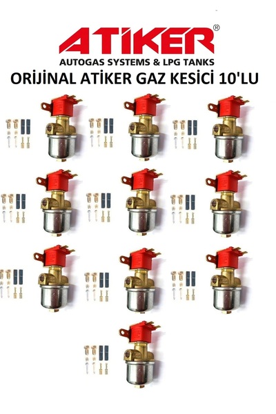 ATİKER GAZ KESİCİ ORİGİNAL 10'LU SET