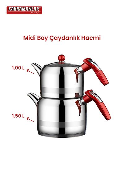 Kahramanlar Rain Midi Size Teapot Set