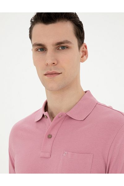 Pierre Cardin Dusty Rose Regular Fit Basic T-Shirt 50262659-VR026