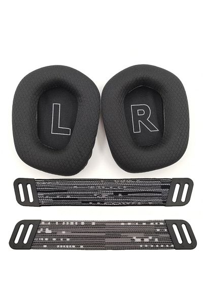 Ivinxy Logitech G733 G335 Black Suit Replacement Foam Ear Pads Pillow Cushion Cover For Logitech G733 G335