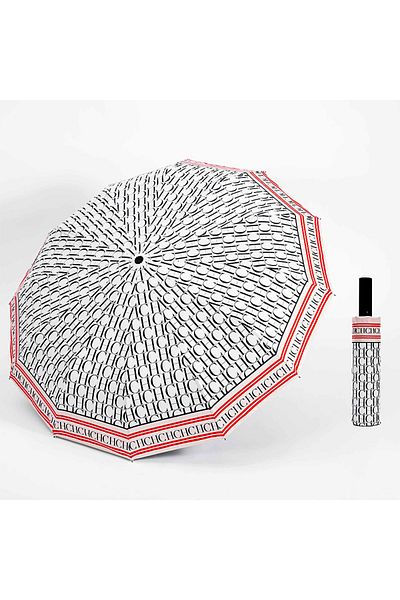 Choice Metal-fiber Composite 12k Co1i4003171f Ch Alphabet Print Design Simple Fashion Style Umbrella Versat
