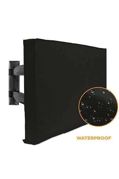 Choice For 70-75inch Tv Black Tv Weather And Dust Proof Outdoor Tv Cover Beige 70 "75" 40 "46" 50 "55" 60 "