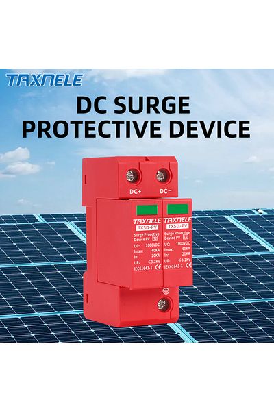 TAXNELE 40ka Dc 1000v Dc Spd Surge Protective Device 2p 40ka 60ka 600v 800v 1000v Voltage Protector Solar Pv