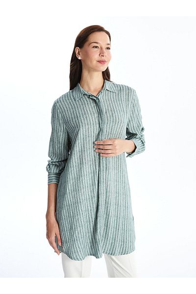 LC Waikiki Striped Long Sleeve Women's Shirt Tunic