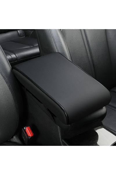 Choice Black Pu Leathe Center Console Heightening Comfort Armrest Pad Cover Universal Armrest Cushion Fit