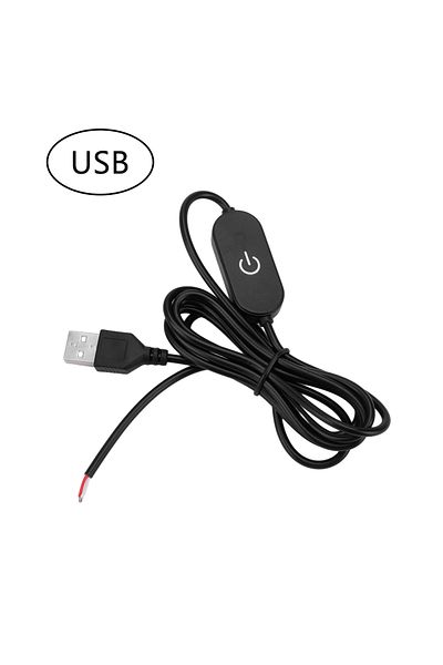 Choice Usb 5v Dc5v/dc12-24v 2a Usb Touch Dimming Switch Cable 1.5m Dimmer Controller For Single Channel Le