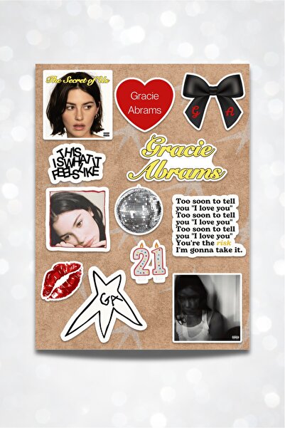 Gracie Abrams Sticker Seti Planner Journal Laptop Pinterest It Girl Aesthetic The Secret Of Us