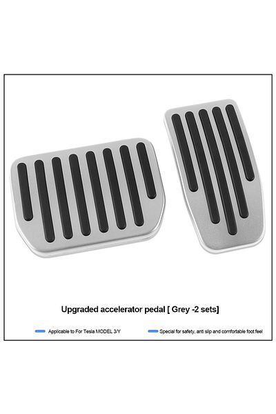 Choice Silvery Car Foot Pedal Pads Covers For Tesla Model 3 Y Highland 2024 2023 2022 Accessories Accelerat
