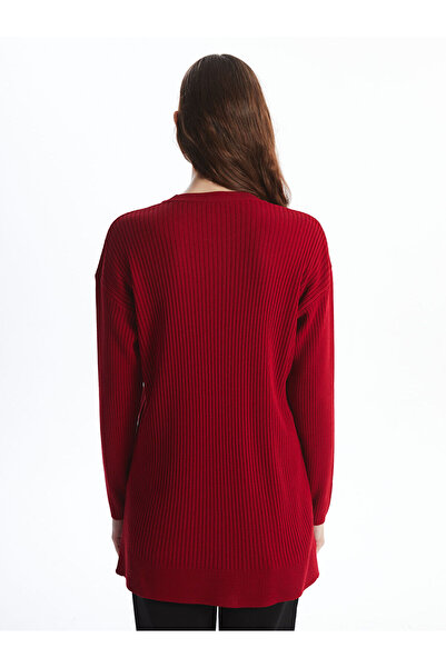 LC Waikiki Crew Neck Plain Long Sleeve Women's Knitwear Tunic