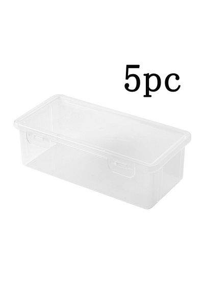 Choice Transparent 5pc 1/3/5pcs Pencil Case Box Transparent Plastic Pencil Box For Students Without Printin