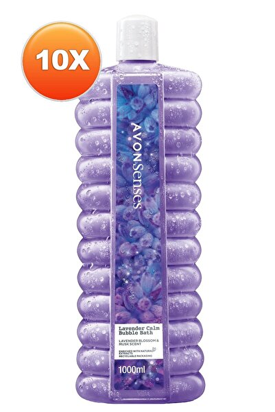 AVON Senses Lavender Calm Lavanta Kokulu Banyo Köpüğü 1 Lt. Onlu Set