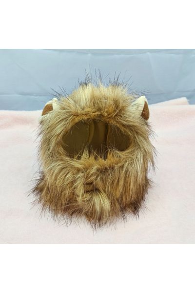 Choice S Lion Pet Hairpiece - Humorous Lion Mane Headgear For Dogs And Cats, Adjustable Costume Accessories