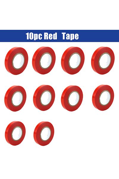 Choice 10pc Red Tape 10pcs Tying Machine Tape Plant Branch Cable Tie Handmade Banding Tool For Garden Bandi