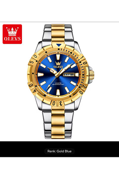 OLEVS 42 MM PASLANMAZ ÇELİK LÜX ERKEK KOL SAATİ