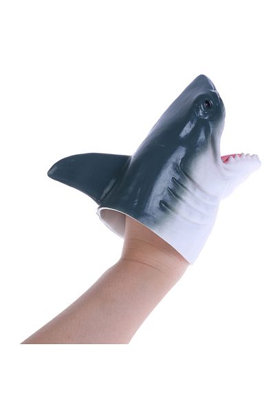 Choice Black 1pc Shark Arm Glove Hand Puppet Toy Soft Rubber Shark Glove Interactive Toy Kids Toys Birthday