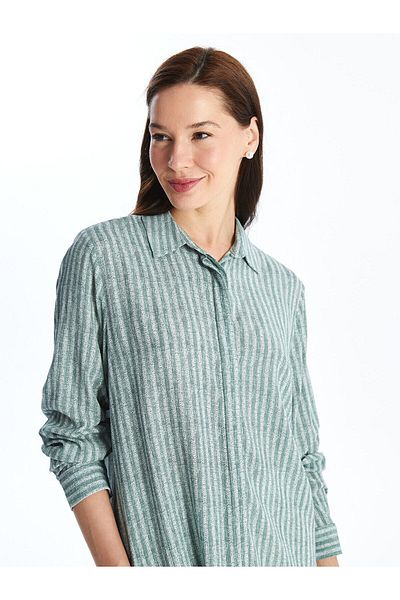 LC Waikiki Striped Long Sleeve Women's Shirt Tunic