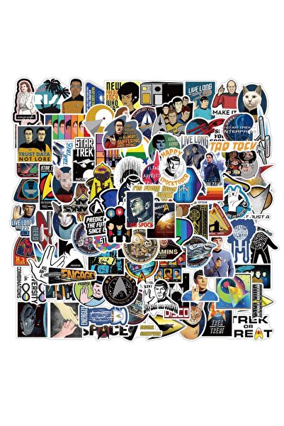 Choice 50 قطعة من ملصقات جرافيتي فيلم ستار تريك المقاومة للماء لحقيبة السفر والكمبيوتر المحمول والثلاجة وال...
