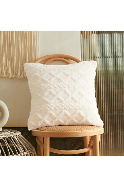 Choice 450*450mm 1PCS Beige 1pcs Solid Jacquard Stuffed And Geometrial Patter...