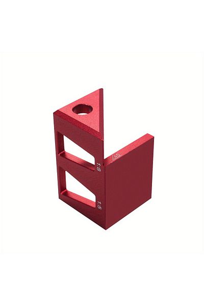 Wnew Center Finder Aluminum Alloy 45/90 Degree Square Dovetail Jig Center Scribe Ruler , Multifunctional