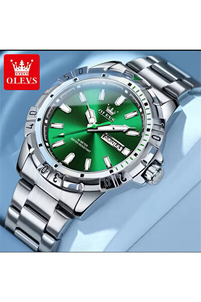 OLEVS 42 MM PASLANMAZ ÇELİK LÜX ERKEK KOL SAATİ