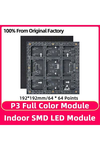 Choice لوحة إعلانات رقمية LED ملونة بالكامل P3 P3 Hub75 RGB Pixel Display وحدة عرض LED حائط فيديو LED داخلي L