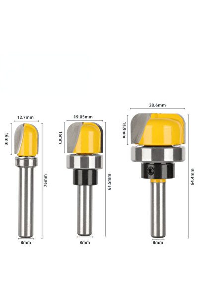 XMSJ 3 قطع بساق 8 مم، قطعة واحدة/3 قطع بساق 6 مم و8 مم، وعاء بقطر 1-1/8 3/4 1...
