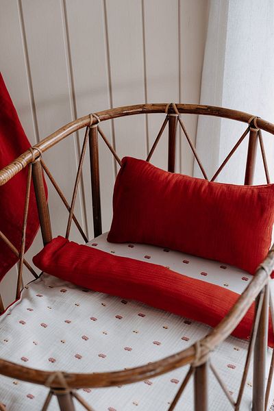 TBA COLLECTION Park Bed Muslin Duvet Cover Set (80X110)| Red Car