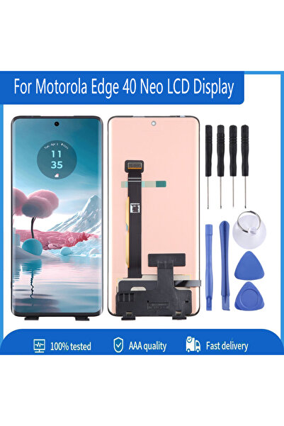 Choice شاشة AMOLED سوداء بدون إطار مقاس 6.55 بوصة لهاتف Edge 40 Neo LCD XT230...