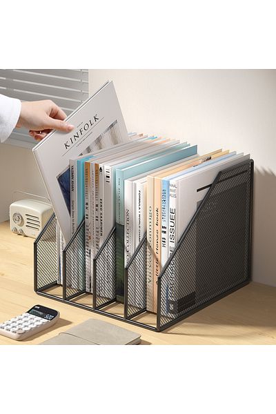 Choice Metal File Rack Office Desk Shelf Standing Desktop File Folder File Box File Storage Box Data Rac...