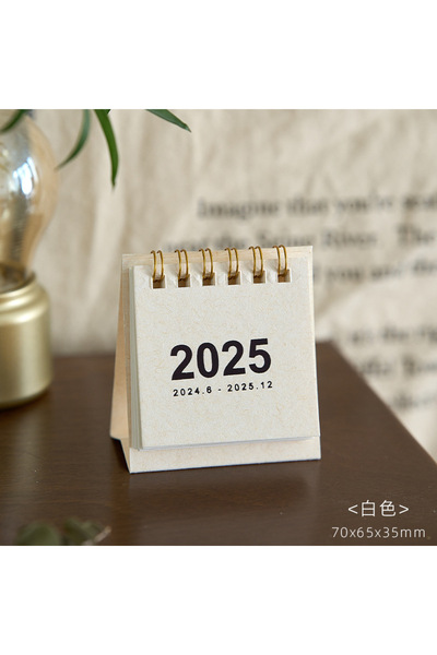Choice تقويم مكتبي صغير بسيط لعام 2025، تقويم محمول للجيب، خطة مثقوبة لتزيين ...