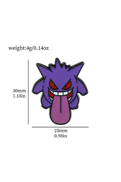 Choice Gengar 5 Anime Pokémon Enamel Pins For Backpacks Cute Pikachu Gengar Charmander Brooches Metal Ename