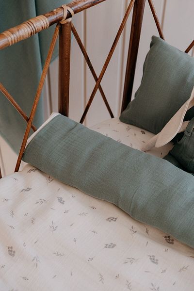 TBA COLLECTION Baby Size Muslin Duvet Cover Set (100x150)| Eucalyptus