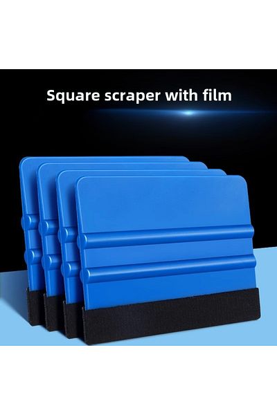 Choice 4pcs 1-4 Pcs Car Film Scraper Vinyl Wrap Film Card Squeegee Auto Foil Wrapping Suede Felt Scraper Ca