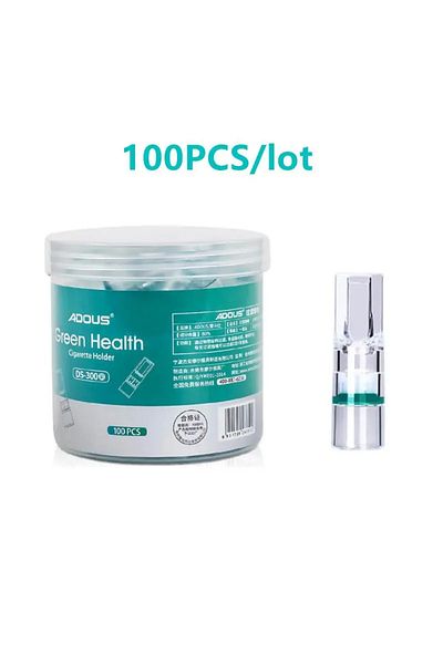 Choice Green 100pcs 100pcs Disposable Cigarette Filters Remove Tar And Chemical Tar Filter Cigarette Holder