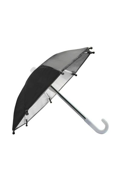 Choice Black 27cm Mobile Phone Holder Mini Umbrella Outdoor Cycling Motorcycle Mobile Phone Sunscreen Umbre