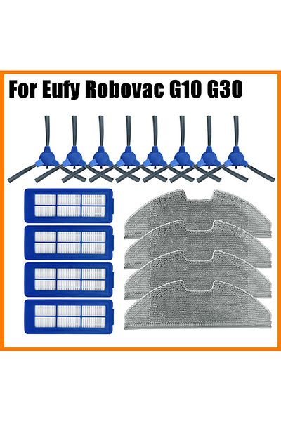 Choice Hepa Filters Side Brush Mop Rags Cloths Replacement For Eufy Robovac G10 G30 Robot Vacuum Cleaner...