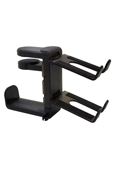 Choice Black Headphone Holder 360 Rotating Gaming Controller Holder No Punch Table Clip Hook Storage Hangin