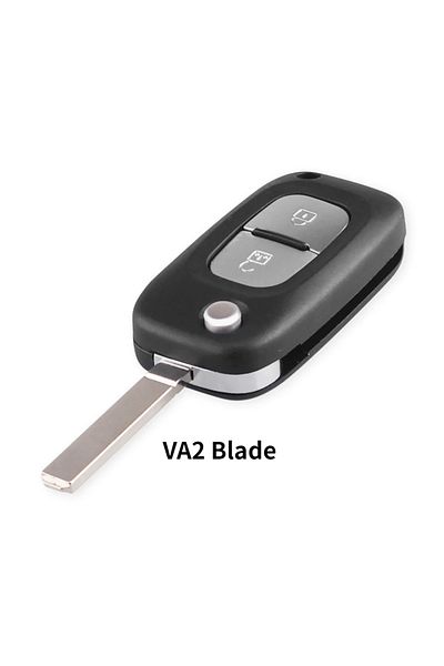KEYYOU 2 Buttons Va2 Filp Remote Key Shell 2/3 Buttons Case For Renault Clio 3 Kangoo Master Modus T