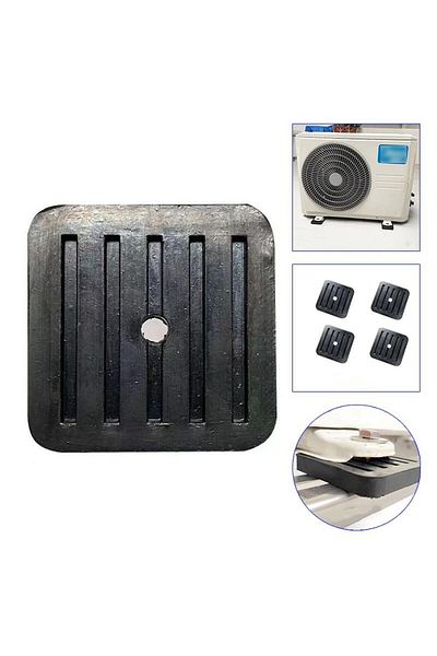 Choice 4Pcs Rubber Mount Shock Absorption Anti Slip Durable Anti Vibration Pad for Balcony Air Condition...